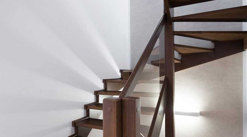 Spiral stair locating building interfaces